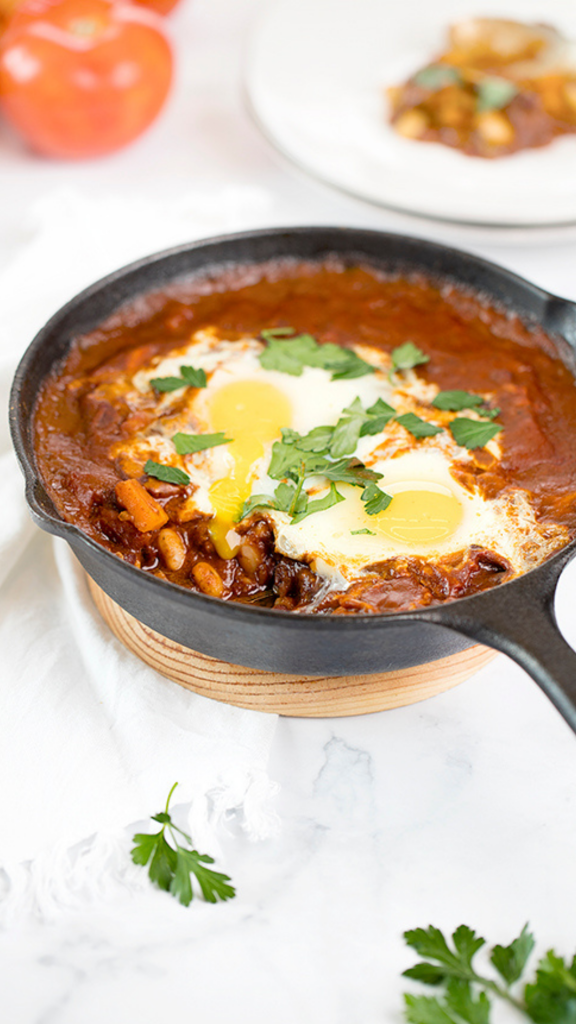 Shakshuka na frigideira